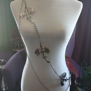 Dragon Crossbody Chain Costume Daenerys Kaleesi Fantasy Castlecore Cosplay